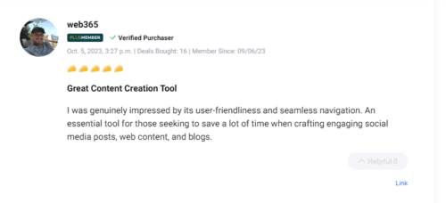 Fourth user review highlighting the value of GoZen Content AI