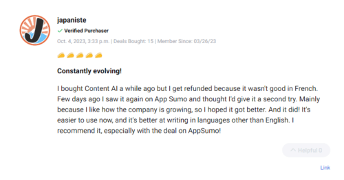 User feedback showcasing satisfaction with the GoZen lifetime deal.