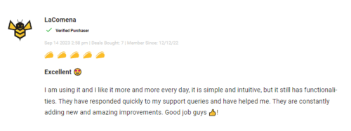Positive user testimonials and ratings for the Answerly platform.
