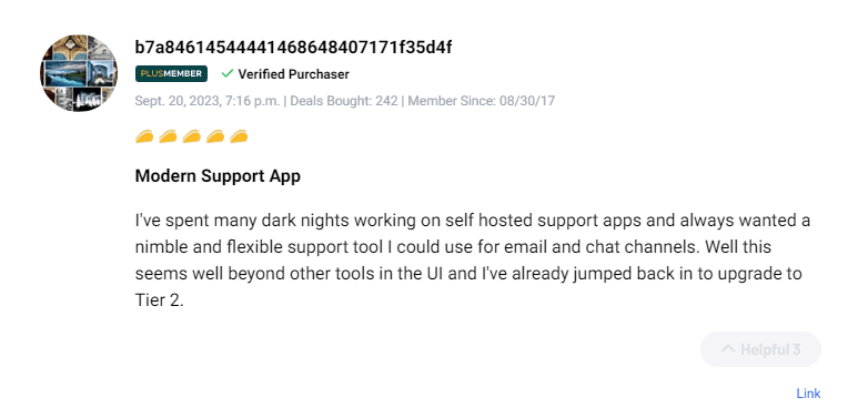 Customer feedback rating the multi-channel inbox functionality highly