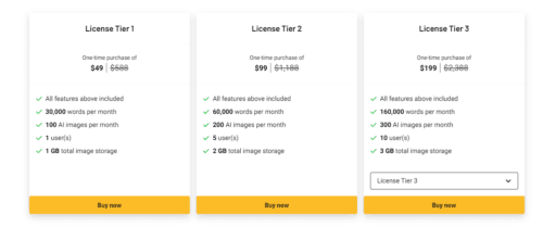 Promotional banner for the forty-nine dollar GoZen Content AI lifetime deal