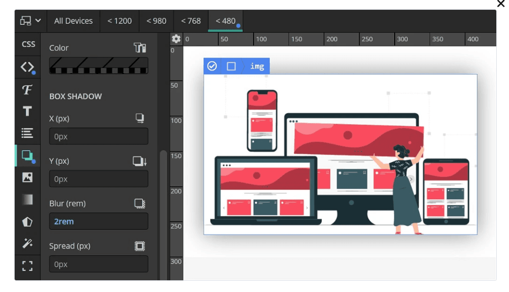 Code editor view showing CSS generated by Microthemer