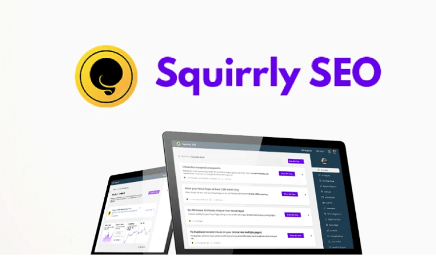 Diagram explaining the step-by-step process of how Squirrly SEO works