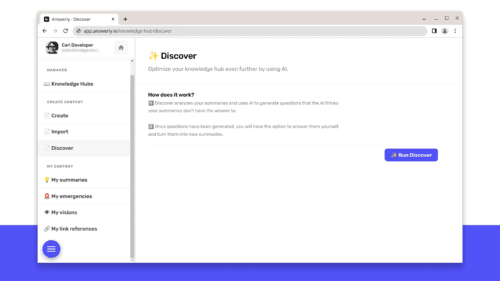 Security and safety features of the Answerly platform.