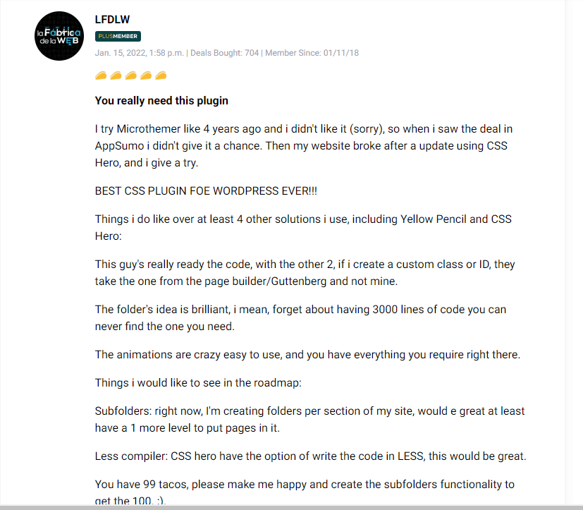 Review discussing the value of the Microthemer lifetime deal