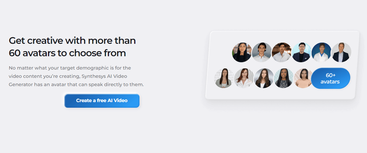 AI spokespeople presenting in a professional video layout