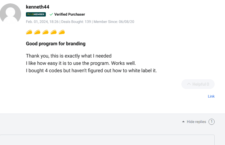 Customer testimonial highlighting successful brand transformation using Ethos platform