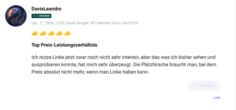 Satisfied user feedback about link tracking features and performance