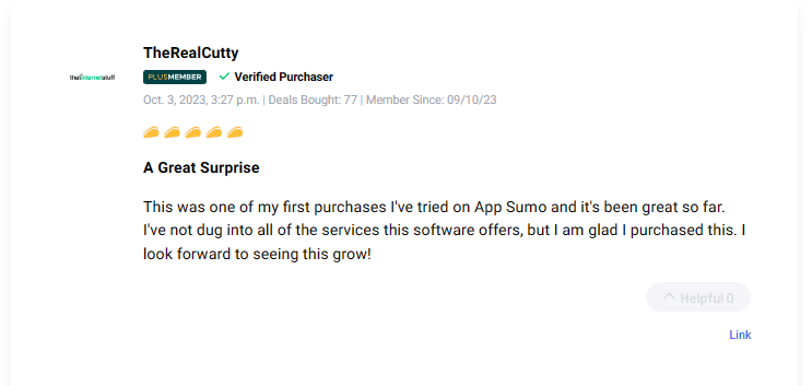 Satisfied customer testimonial explaining their success with Squirrly SEO