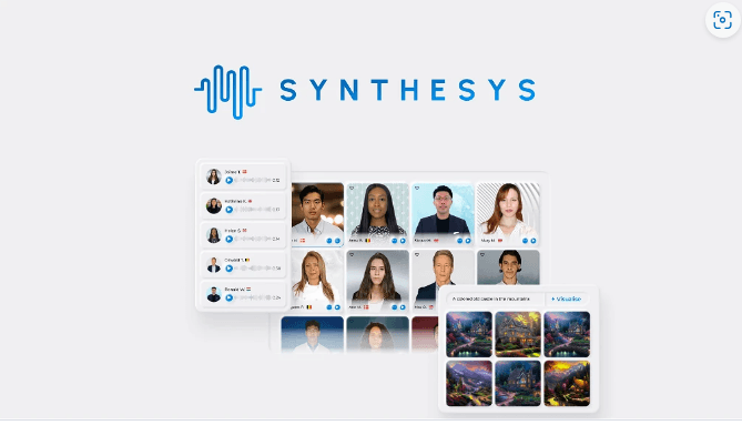 Synthesys AI Studio interface showing video creation dashboard