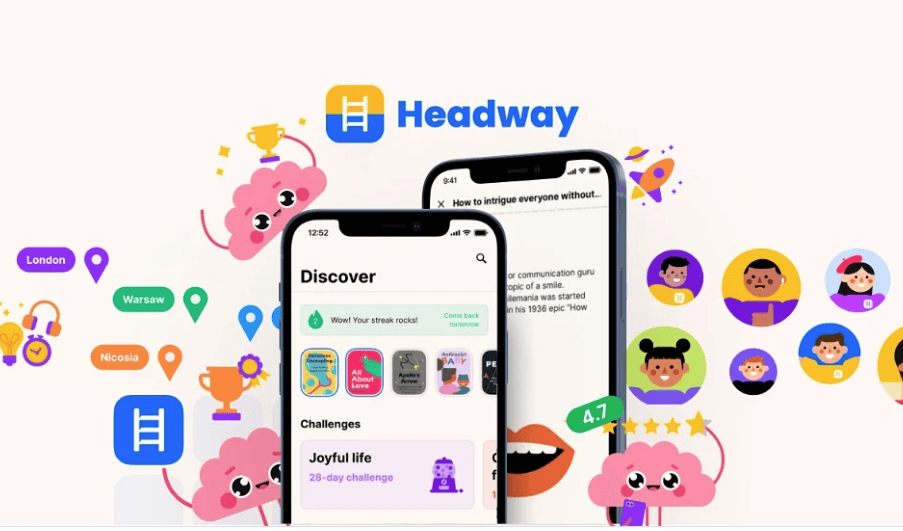 Overview of Headway app features and key book summary benefits.